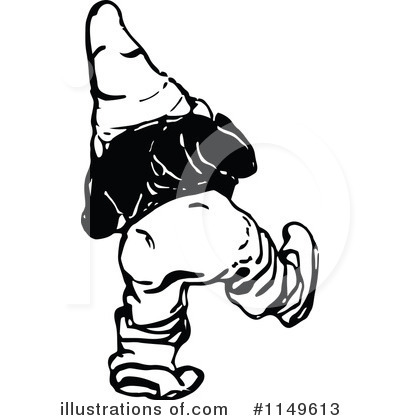 Royalty-Free (RF) Gnome Clipart Illustration by Prawny Vintage - Stock Sample #1149613