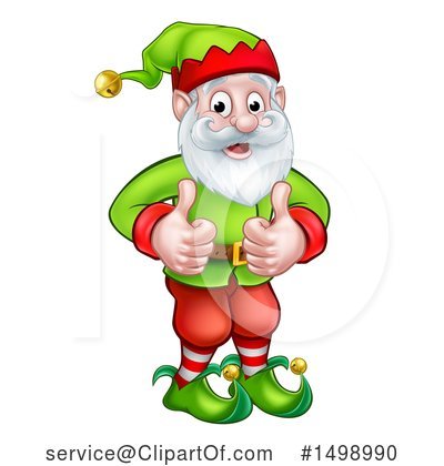 Christmas Elf Clipart #1498990 by AtStockIllustration