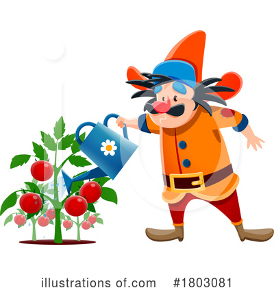 Royalty-Free (RF) Gnome Clipart Illustration by Vector Tradition SM - Stock Sample #1803081