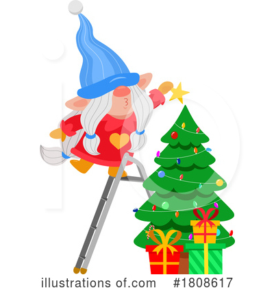 Royalty-Free (RF) Gnome Clipart Illustration by Hit Toon - Stock Sample #1808617