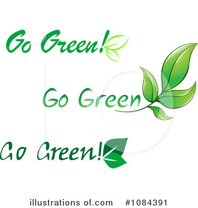 Royalty-Free (RF) Go Green Clipart Illustration by Vector Tradition SM - Stock Sample #1084391