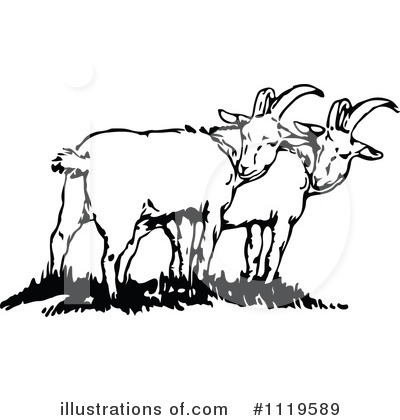 Goat Clipart #1119589 by Prawny Vintage