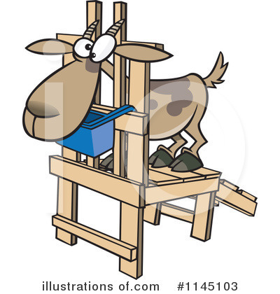 Royalty-Free (RF) Goat Clipart Illustration by toonaday - Stock Sample #1145103