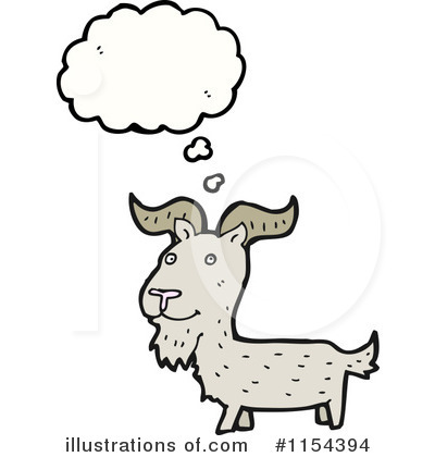Royalty-Free (RF) Goat Clipart Illustration by lineartestpilot - Stock Sample #1154394