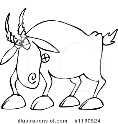 Royalty-Free (RF) Goat Clipart Illustration by djart - Stock Sample #1160524