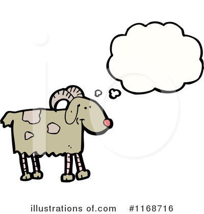 Royalty-Free (RF) Goat Clipart Illustration by lineartestpilot - Stock Sample #1168716