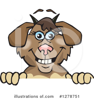 Royalty-Free (RF) Goat Clipart Illustration by Dennis Holmes Designs - Stock Sample #1278751