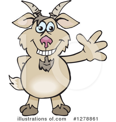Royalty-Free (RF) Goat Clipart Illustration by Dennis Holmes Designs - Stock Sample #1278861