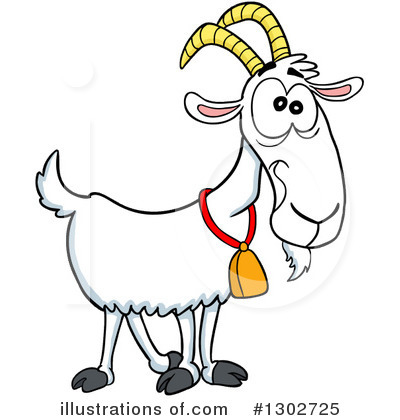 Goat Clipart #1604536 - Illustration by LaffToon