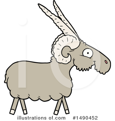 Royalty-Free (RF) Goat Clipart Illustration by lineartestpilot - Stock Sample #1490452