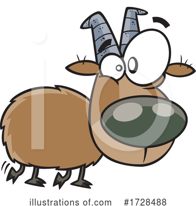 Royalty-Free (RF) Goat Clipart Illustration by toonaday - Stock Sample #1728488