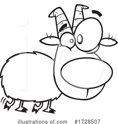 Royalty-Free (RF) Goat Clipart Illustration by toonaday - Stock Sample #1728507