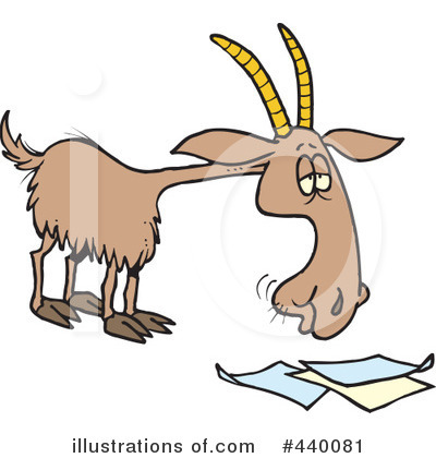 Royalty-Free (RF) Goat Clipart Illustration by toonaday - Stock Sample #440081