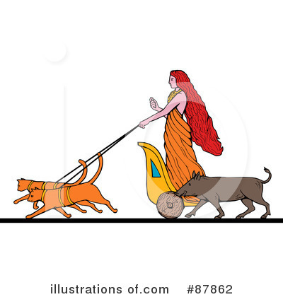 Royalty-Free (RF) Goddess Clipart Illustration by patrimonio - Stock Sample #87862