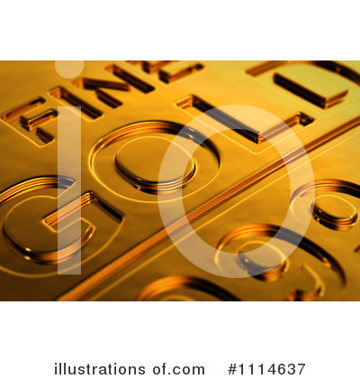 Royalty-Free (RF) Gold Bar Clipart Illustration by stockillustrations - Stock Sample #1114637