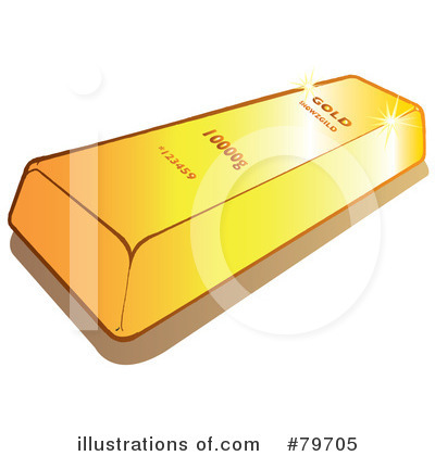 Royalty-Free (RF) Gold Bar Clipart Illustration by Snowy - Stock Sample #79705
