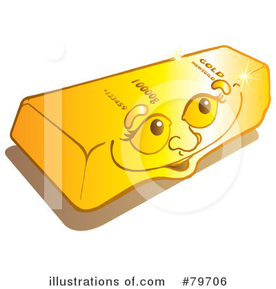 Royalty-Free (RF) Gold Bar Clipart Illustration by Snowy - Stock Sample #79706