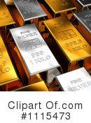 Gold Bars Clipart #1115473 by stockillustrations