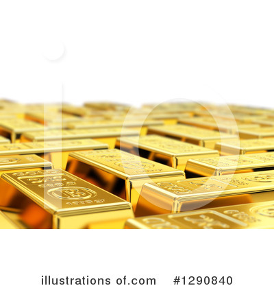 Gold Bar Clipart #1290840 by stockillustrations
