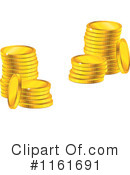 Gold Coins Clipart #1161691 by Vector Tradition SM