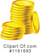 Gold Coins Clipart #1161693 by Vector Tradition SM