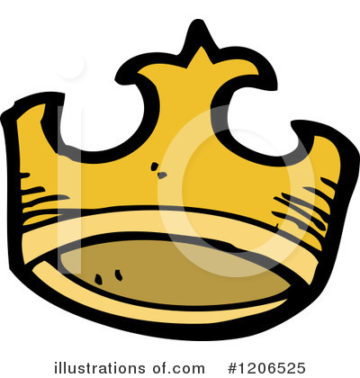 Royalty-Free (RF) Gold Crown Clipart Illustration by lineartestpilot - Stock Sample #1206525