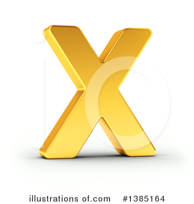 Royalty-Free (RF) Gold Letter Clipart Illustration by stockillustrations - Stock Sample #1385164