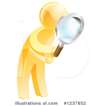 Royalty-Free (RF) Gold Man Clipart Illustration by AtStockIllustration - Stock Sample #1237652