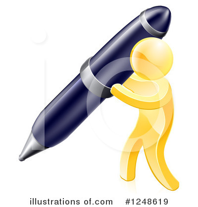 Pens Clipart #1248619 by AtStockIllustration