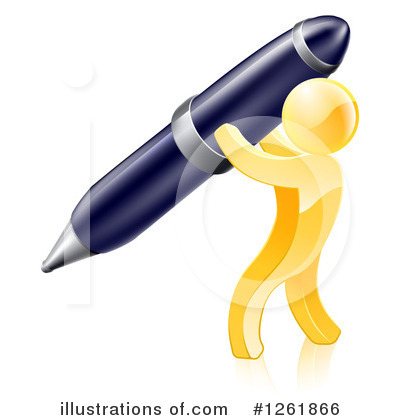 Writing Clipart #1261866 by AtStockIllustration