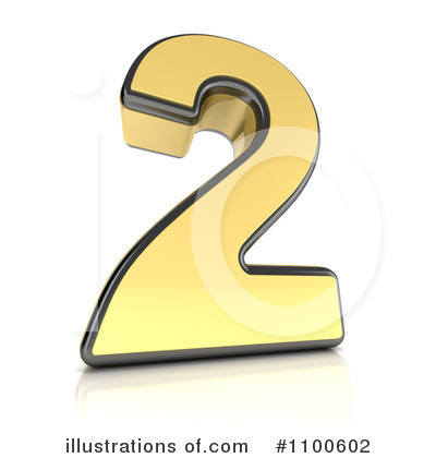 Royalty-Free (RF) Gold Number Clipart Illustration by stockillustrations - Stock Sample #1100602