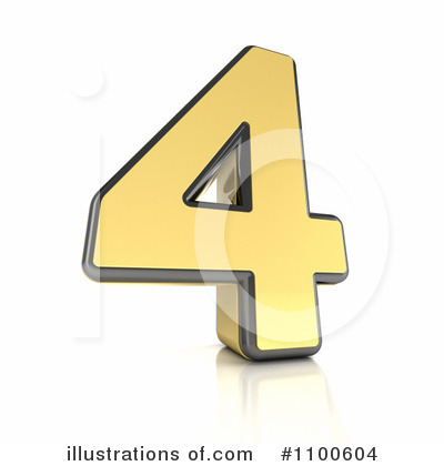 Gold Number Clipart #1100604 by stockillustrations