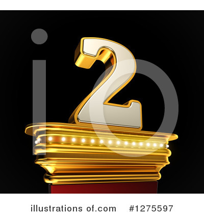 Royalty-Free (RF) Gold Number Clipart Illustration by stockillustrations - Stock Sample #1275597