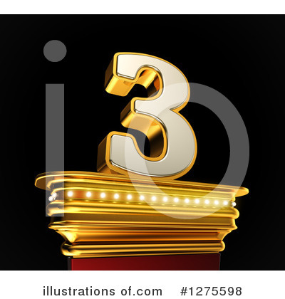 Royalty-Free (RF) Gold Number Clipart Illustration by stockillustrations - Stock Sample #1275598
