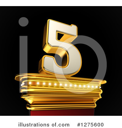 Gold Number Clipart #1275600 by stockillustrations