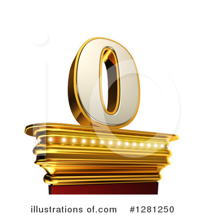 Gold Number Clipart #1281250 by stockillustrations