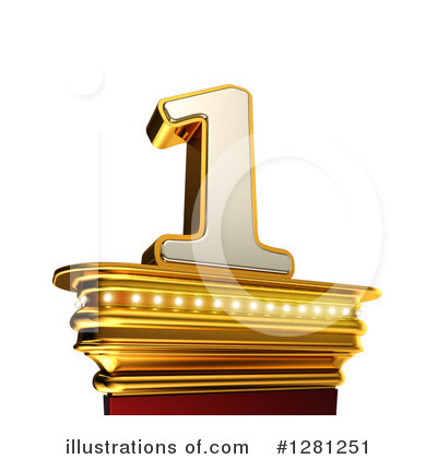 Royalty-Free (RF) Gold Number Clipart Illustration by stockillustrations - Stock Sample #1281251