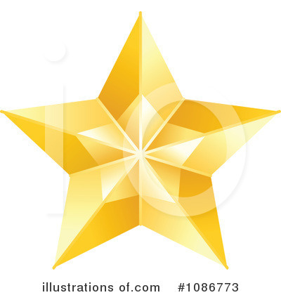 Gold Star Clipart #1086773 by yayayoyo