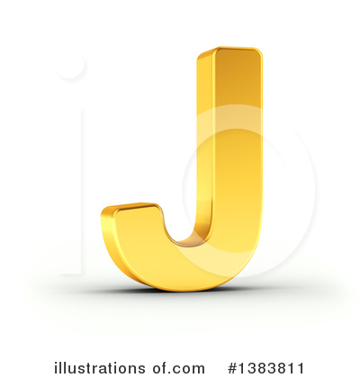 Royalty-Free (RF) Golden Letter Clipart Illustration by stockillustrations - Stock Sample #1383811