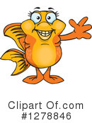 Goldfish Clipart #1278846 by Dennis Holmes Designs