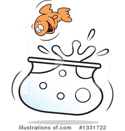 Goldfish Clipart #1331722 by Johnny Sajem