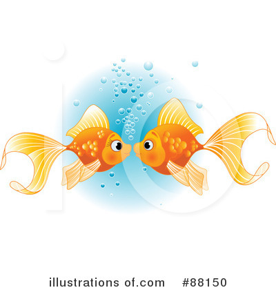 Royalty-Free (RF) Goldfish Clipart Illustration by Pushkin - Stock Sample #88150