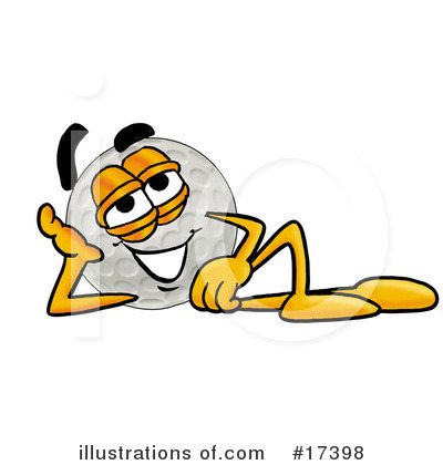 Royalty-Free (RF) Golf Ball Character Clipart Illustration by Mascot Junction - Stock Sample #17398