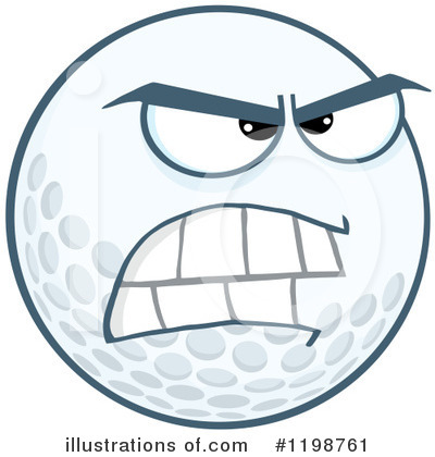 Royalty-Free (RF) Golf Ball Clipart Illustration by Hit Toon - Stock Sample #1198761