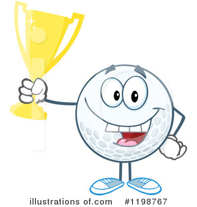 Royalty-Free (RF) Golf Ball Clipart Illustration by Hit Toon - Stock Sample #1198767