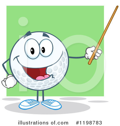 Royalty-Free (RF) Golf Ball Clipart Illustration by Hit Toon - Stock Sample #1198783