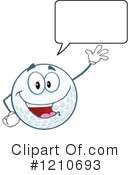 Golf Ball Clipart #1210693 by Hit Toon