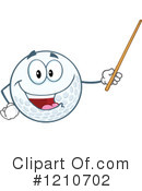 Golf Ball Clipart #1210702 by Hit Toon