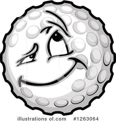 Royalty-Free (RF) Golf Ball Clipart Illustration by Chromaco - Stock Sample #1263064