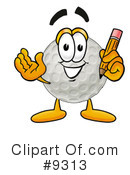 Golf Ball Clipart #9313 by Mascot Junction